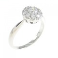 PT フラワー ダイヤモンド リング 0.285CT
