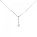 ミキモト スリーストーン ネックレス 0.60CT