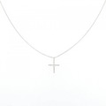 K18YG クロス ダイヤモンド ネックレス 0.04CT