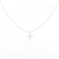 K18YG クロス ダイヤモンド ネックレス 0.04CT