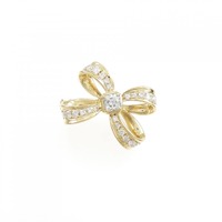 K18YG ダイヤモンド ブローチ 0.22CT