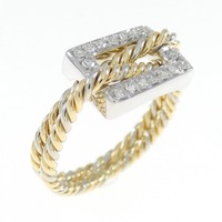 K18YG/K18WG ダイヤモンド リング