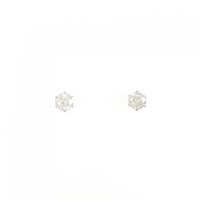 PT ソリティア ダイヤモンド ピアス 0.45CT