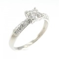 PT フラワー ダイヤモンド リング 0.30CT