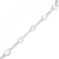 K18WG ダイヤモンド ブレスレット 3.00CT