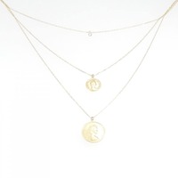 K18YG ダイヤモンド ネックレス 0.06CT