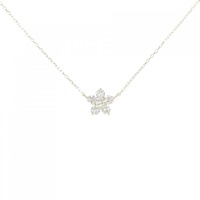 K18YG フラワー ダイヤモンド ネックレス 0.20CT