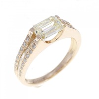 K18PG ダイヤモンド リング 1.003CT