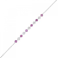 K18WG ルビー ブレスレット 0.30CT