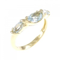 K18YG アクアマリン リング