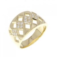 K18YG ダイヤモンド リング 0.30CT