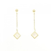 K18YG マザーオブパール ピアス