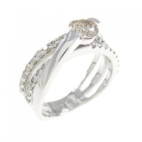 K18WG ダイヤモンド リング 0.50CT