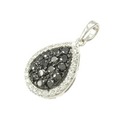 K18WG/K18BG ダイヤモンド ペンダント 1.13CT