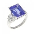 PT タンザナイト リング 6.06CT