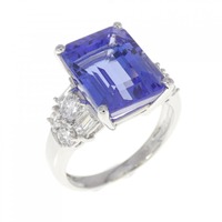 PT タンザナイト リング 6.06CT