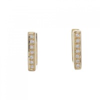 K18YG ダイヤモンド ピアス 0.14CT
