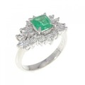 PT900 エメラルド リング 0.62CT