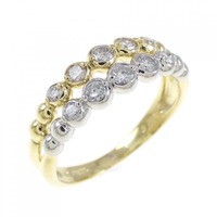 K18YG/PT ダイヤモンド リング 0.32CT