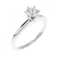 ティファニー クラシックソリティア リング 0.28CT F VVS2 3EXT
