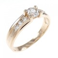 K18PG ダイヤモンド リング 0.303CT