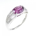 K18WG ガーネット リング 1.41CT