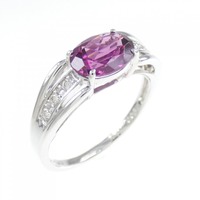 K18WG ガーネット リング 1.41CT