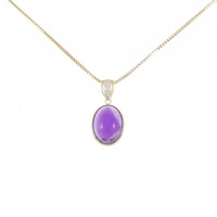K18YG アメジスト ネックレス 5.47CT