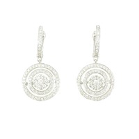 K18WG ダイヤモンド ピアス 0.47CT