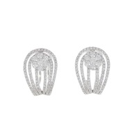 K18WG ダイヤモンド ピアス 1.63CT