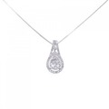 K18WG ダイヤモンド ネックレス 0.55CT