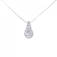 K18WG ダイヤモンド ネックレス 0.55CT