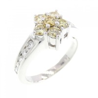 PT フラワー ダイヤモンド リング 0.41CT