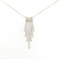 K18スリーカラー ダイヤモンド ネックレス 0.90CT