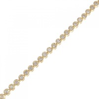 K18YG ダイヤモンド ブレスレット 1.00CT