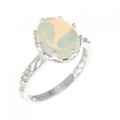 K18WG オパール ネックレス 1.45CT