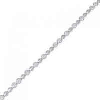 K18WG ダイヤモンド ブレスレット 0.87CT