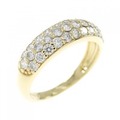 K18YG パヴェ ダイヤモンド リング 1.00CT
