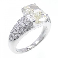 PT ダイヤモンド リング 3.010CT VLY VS1 オーバルカット