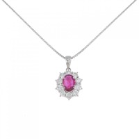 PT ルビー ネックレス 1.37CT