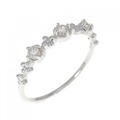 K18WG ダイヤモンド リング 0.10CT
