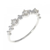 K18WG ダイヤモンド リング 0.10CT