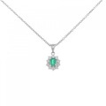 PT エメラルド ネックレス 0.32CT