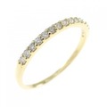 K18YG ハーフエタニティ ダイヤモンド リング 0.20CT