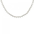 K18WG ダイヤモンド ネックレス 1.62CT