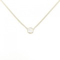 K18YG ソリティア ダイヤモンド ネックレス 0.45CT