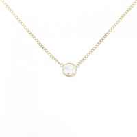 K18YG ソリティア ダイヤモンド ネックレス 0.45CT