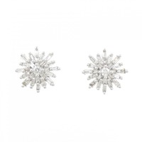 K18WG ダイヤモンド ピアス 0.30CT