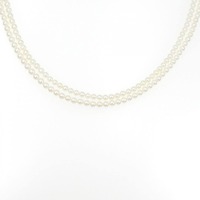 K18WG アコヤパール ネックレス 3-3.5mm