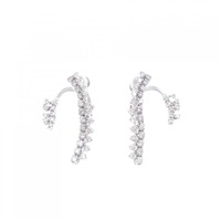 K18WG ダイヤモンド イヤリング 1.10CT